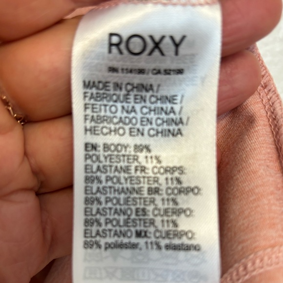 Roxy | Women’s Cropped Lightweight Hoodie Pullover | Pink | Large - Picture 7 of 7